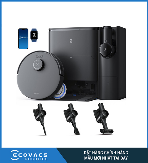 Ecovacs T30S Combo Khánh Hòa nổi bật với thiết kế, hiệu suất cao