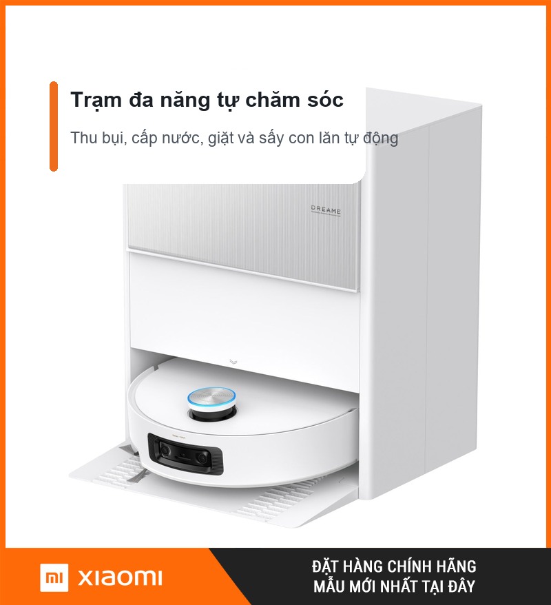 Trạm đa năng Dreame Aqua10 Ultra Roller với các chế độ tự động