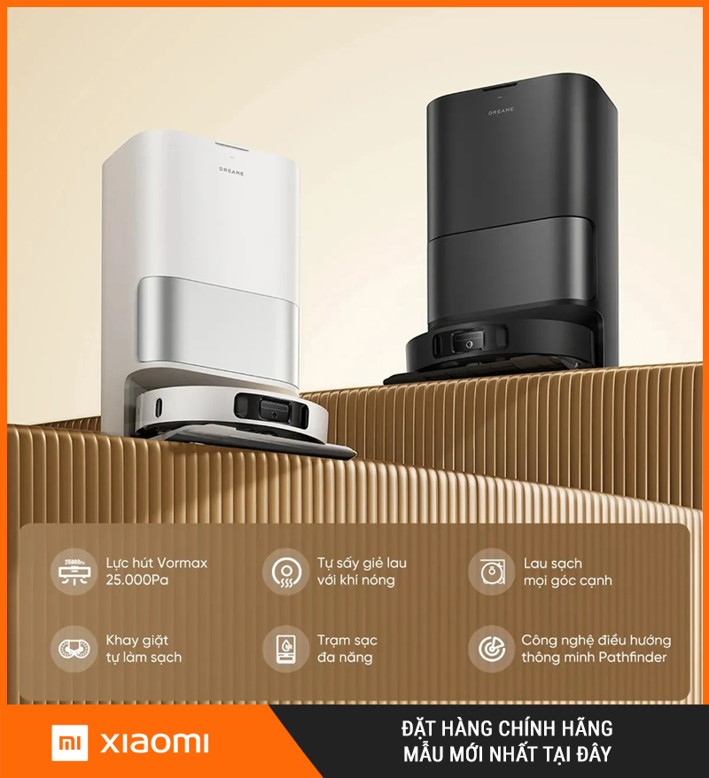 Dreame D30 Ultra CE Trắng/Đen - Robot hút bụi lau nhà