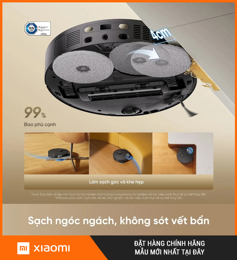Dreame D30 Ultra CE Trắng/Đen - Robot hút bụi lau nhà