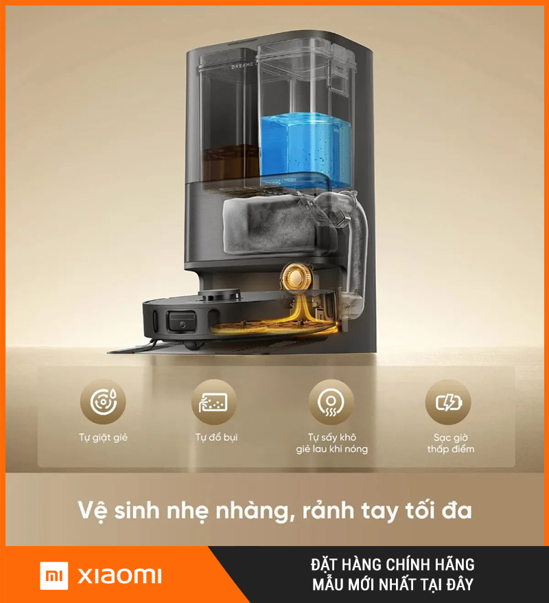 Dreame D30 Ultra CE Trắng/Đen - Robot hút bụi lau nhà