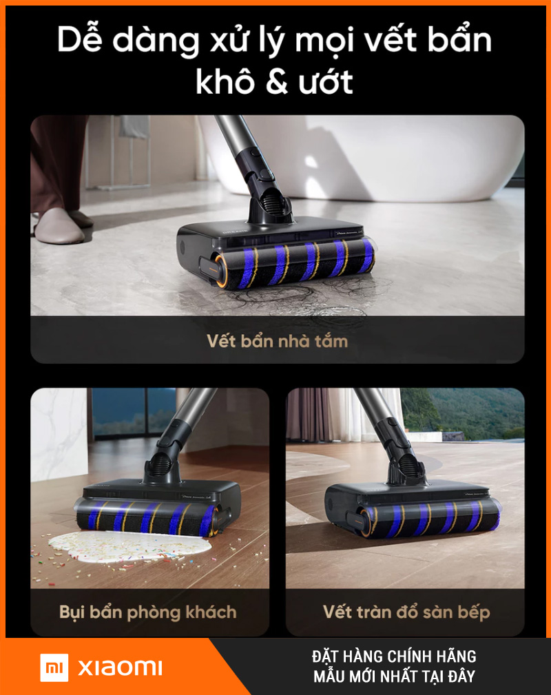 Dreame Air Máy hút bụi lau nhà cầm tay – Bản Quốc Tế