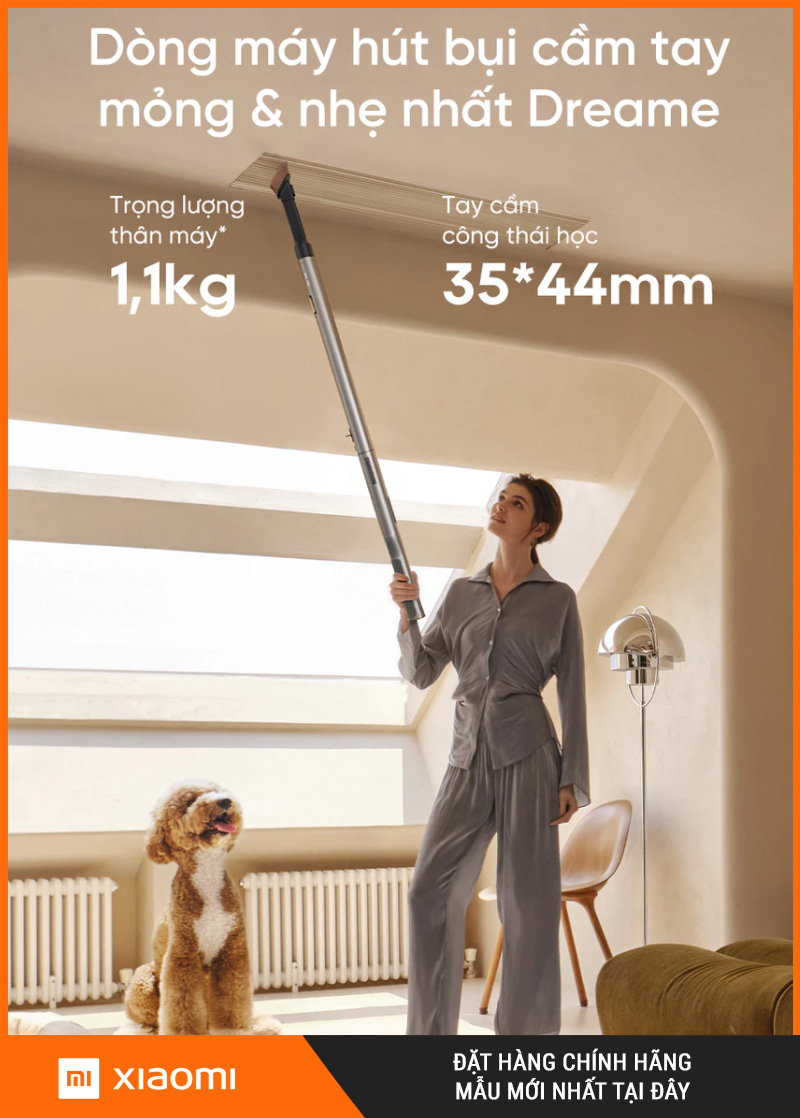 Dreame Air Máy hút bụi lau nhà cầm tay – Bản Quốc Tế