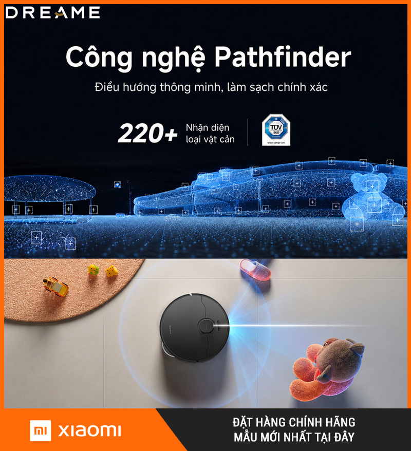Dreame L50s Pro Ultra Trắng/Đen - Robot Hút Bụi Lau Nhà