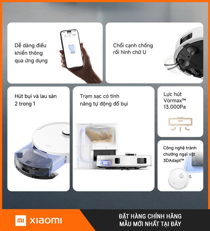 Mova E20s Pro Plus Trắng - Robot Hút Bụi Lau Nhà