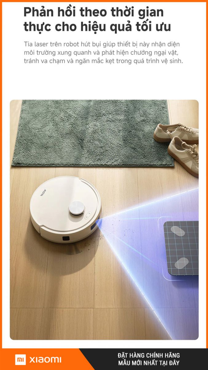 Mova E20s Pro Plus Trắng - Robot Hút Bụi Lau Nhà