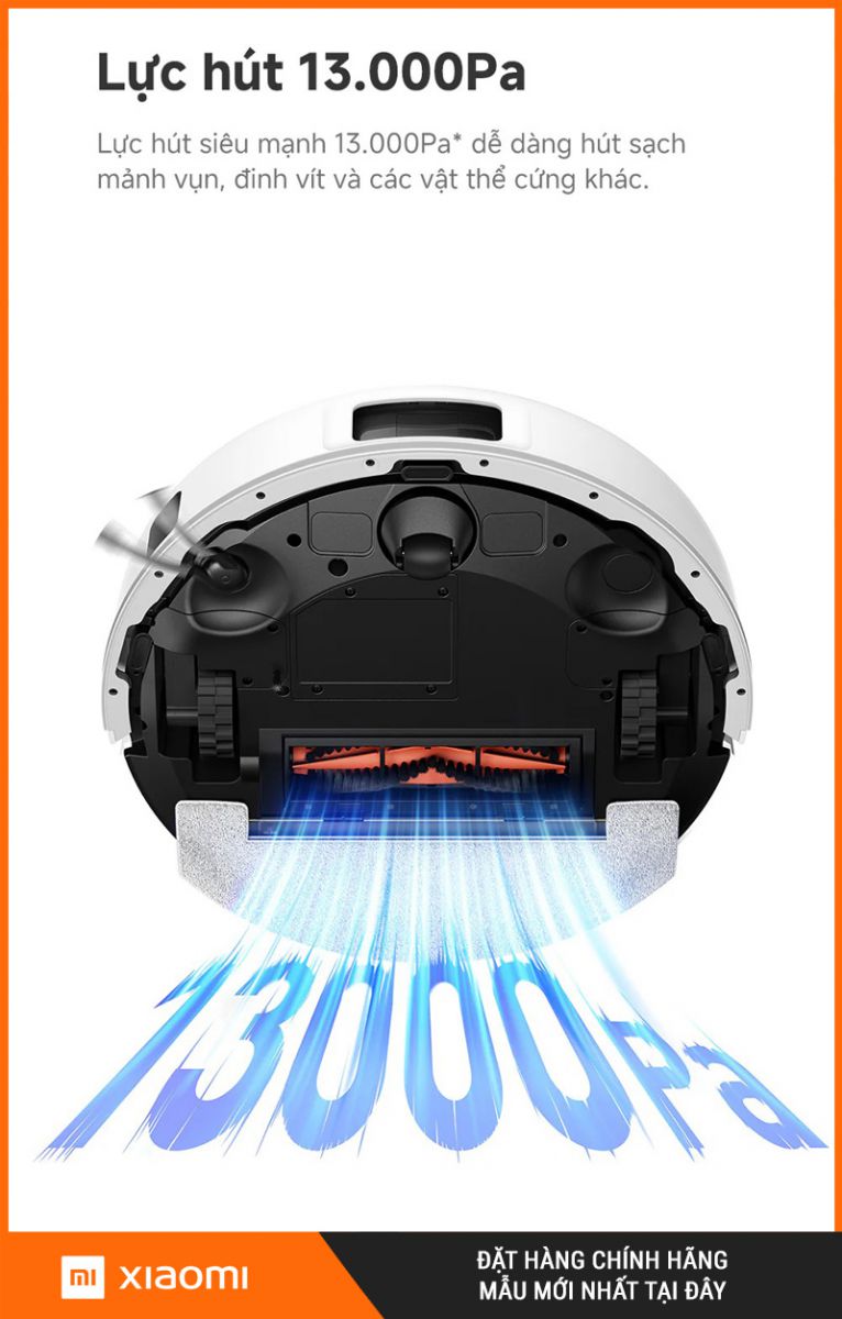 Mova E20s Pro Plus Trắng - Robot Hút Bụi Lau Nhà