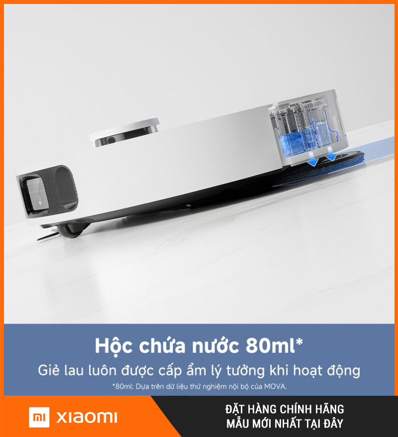 Mova E40 Ultra Trắng - Robot hút bụi lau nhà