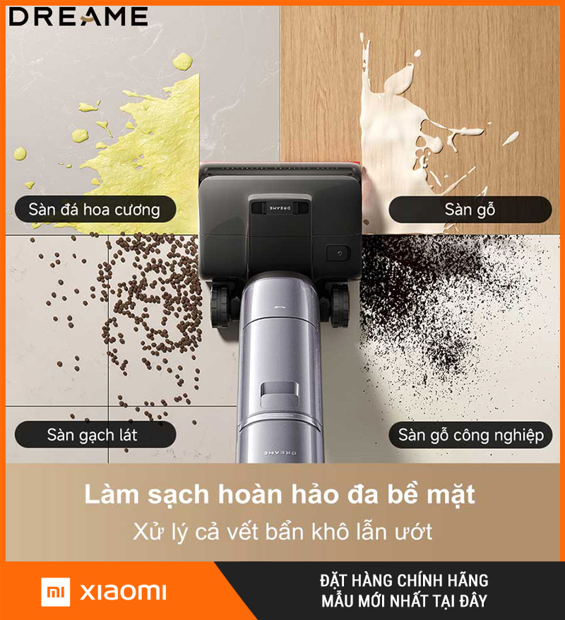 Dreame H16 Pro Steam Máy hút bụi lau nhà cầm tay – Bản Quốc Tế