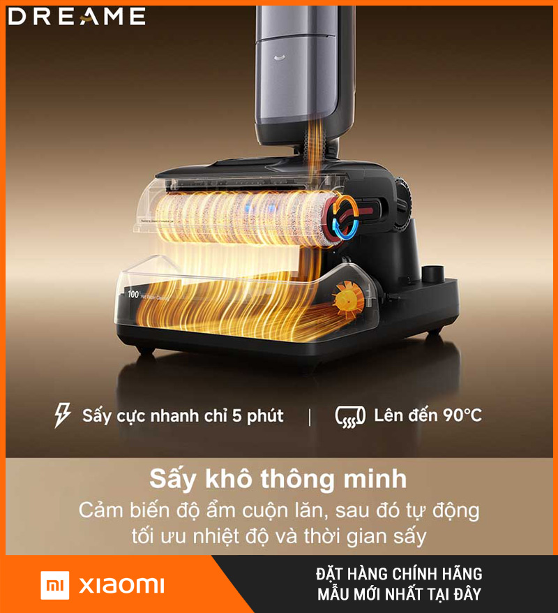 Dreame H16 Pro Steam Máy hút bụi lau nhà cầm tay – Bản Quốc Tế