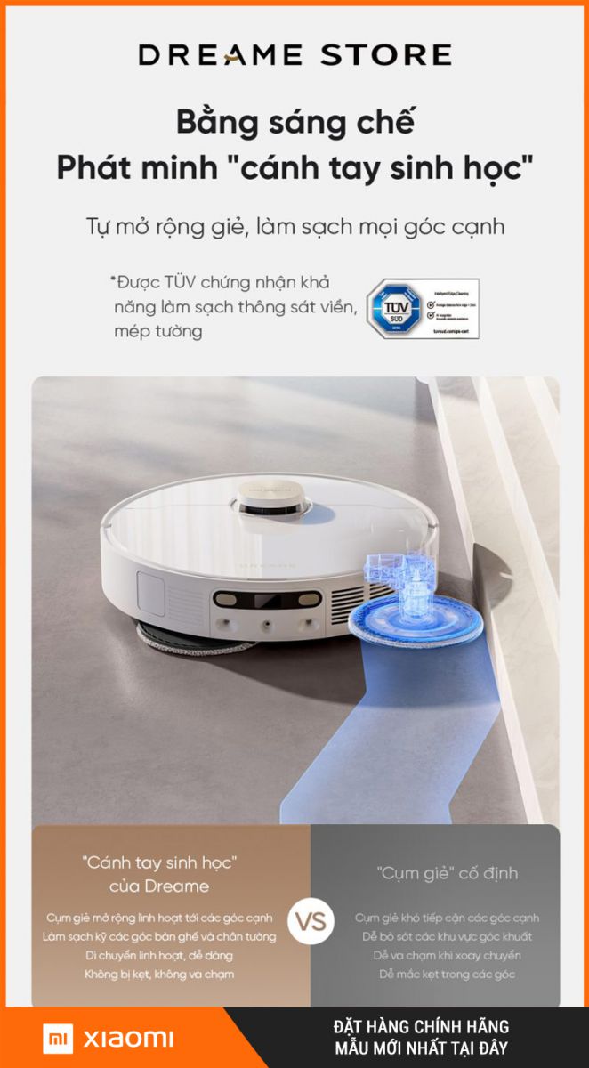 Dreame L10s Ultra Heat Trắng- Robot hút bụi lau nhà