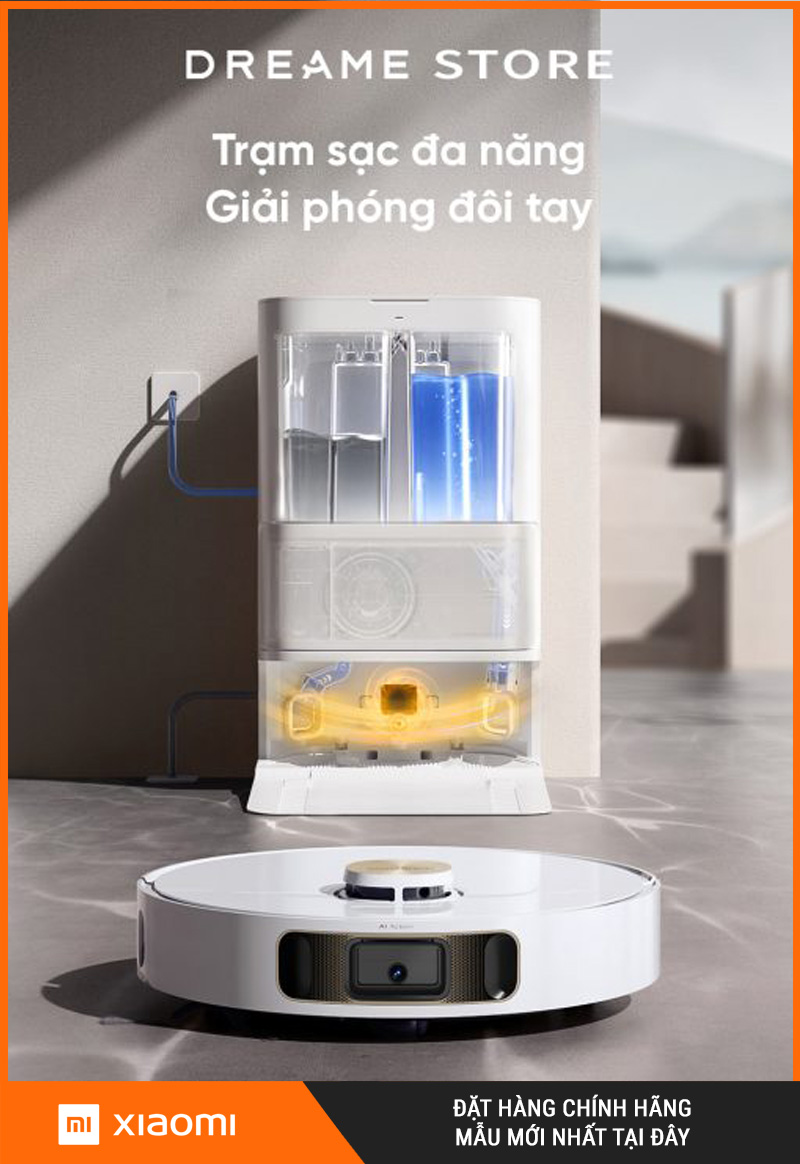 Dreame L10s Ultra Heat Trắng- Robot hút bụi lau nhà
