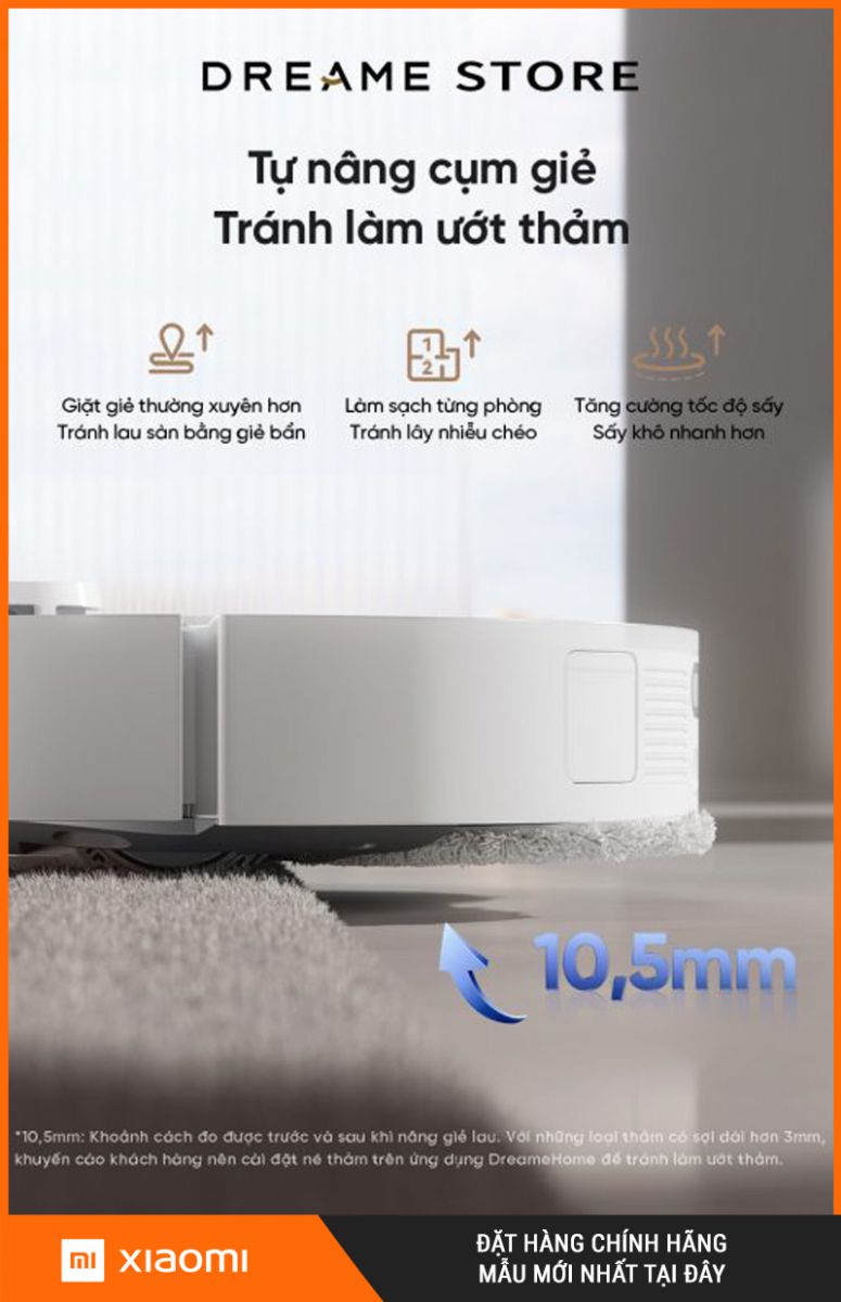 Dreame L10s Ultra Heat Trắng- Robot hút bụi lau nhà