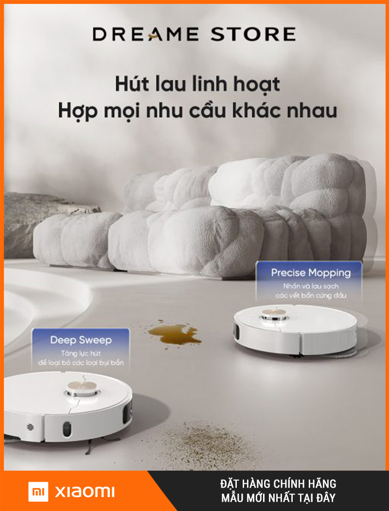 Dreame L10s Ultra Heat Trắng- Robot hút bụi lau nhà