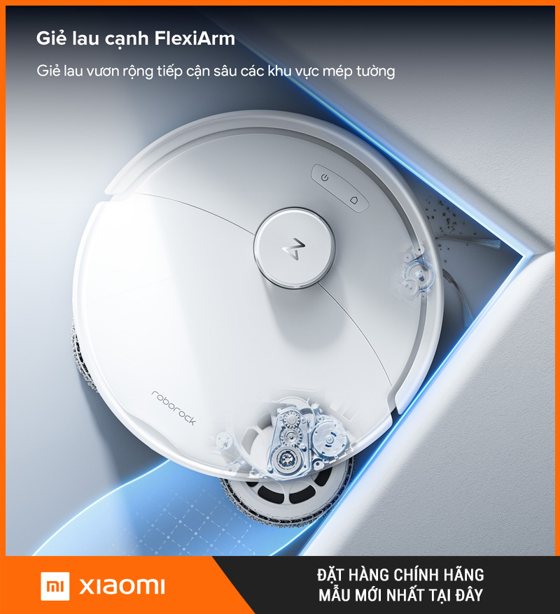 Roborock Qrevo 2 Pro Trắng - Robot Hút Bụi Lau Nhà Thông Minh