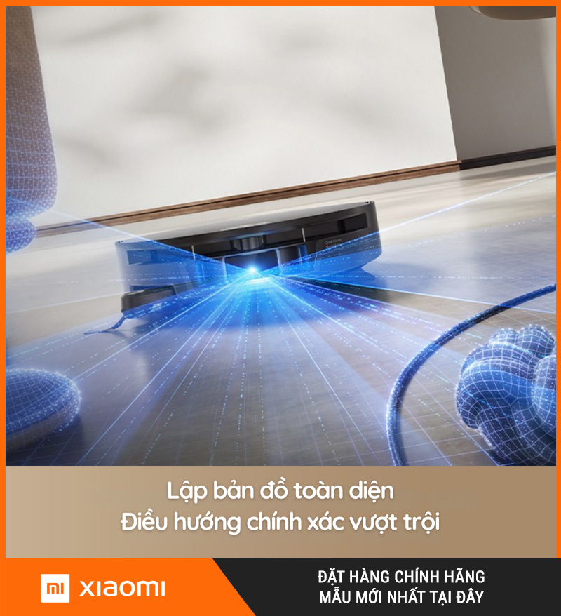 Mova S70 Roller Trắng/Đen - Robot hút bụi lau nhà