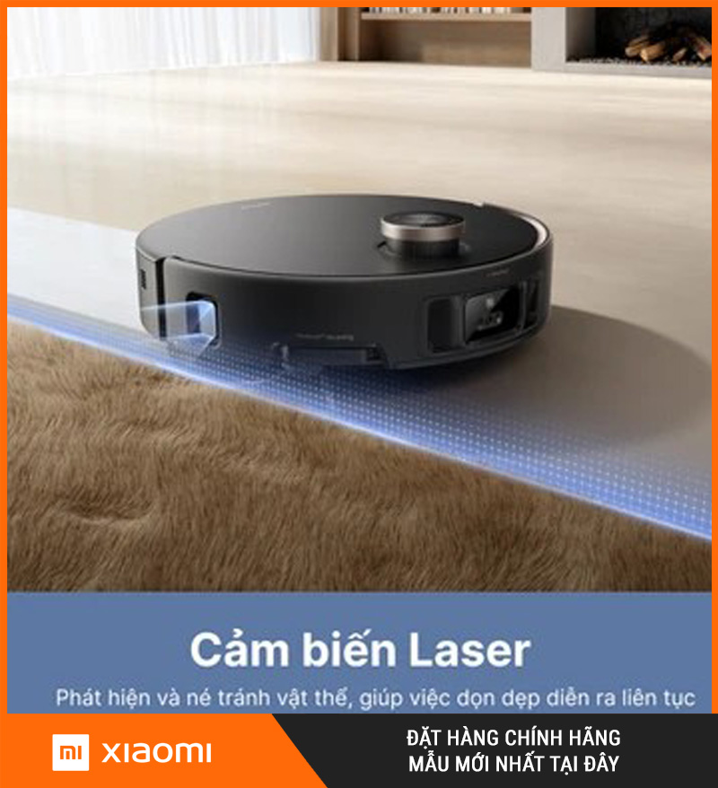 Mova V50 Ultra Trắng/Đen - Robot hút bụi lau nhà