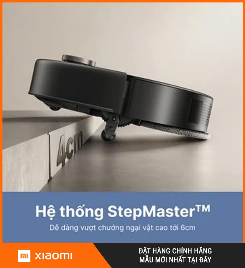 Mova V50 Ultra Trắng/Đen - Robot hút bụi lau nhà