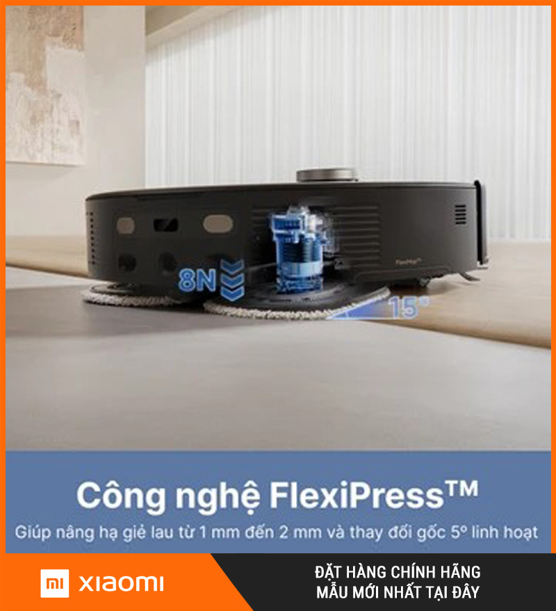 Mova V50 Ultra Trắng/Đen - Robot hút bụi lau nhà
