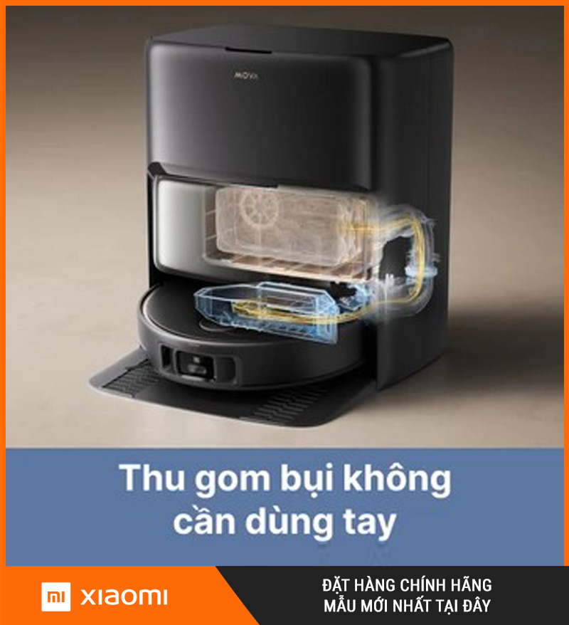 Mova V50 Ultra Trắng/Đen - Robot hút bụi lau nhà