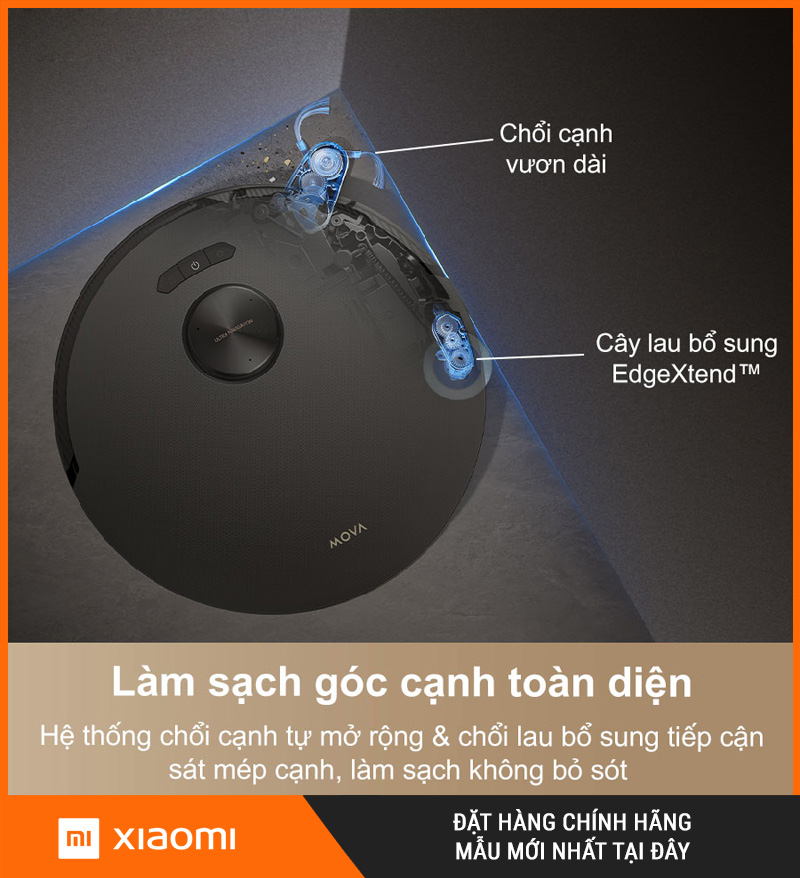 Mova Z50 Ultra Đen - Robot hút bụi lau nhà