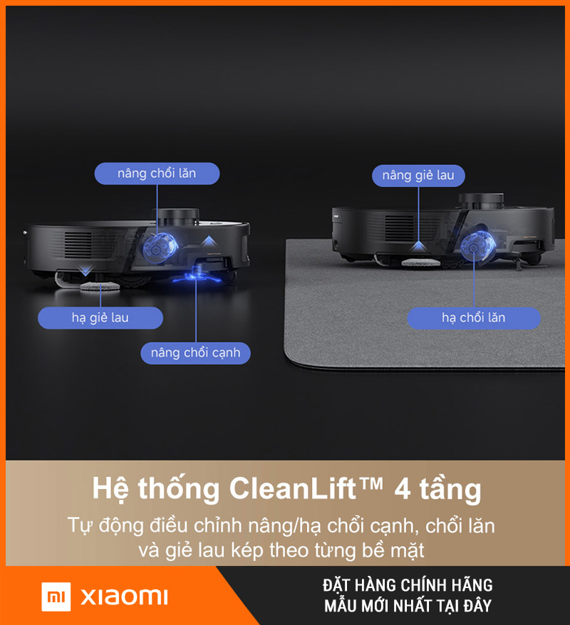 Mova Z50 Ultra Đen - Robot hút bụi lau nhà