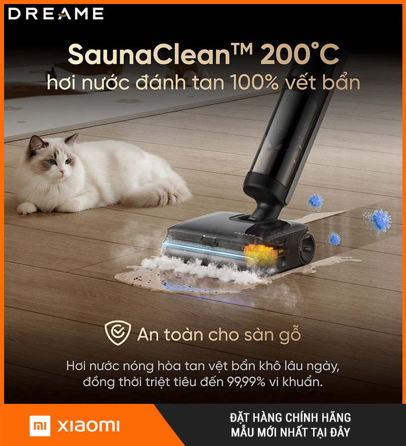Dreame H16 Steam - Máy Hút Bụi Lau Nhà Cầm Tay