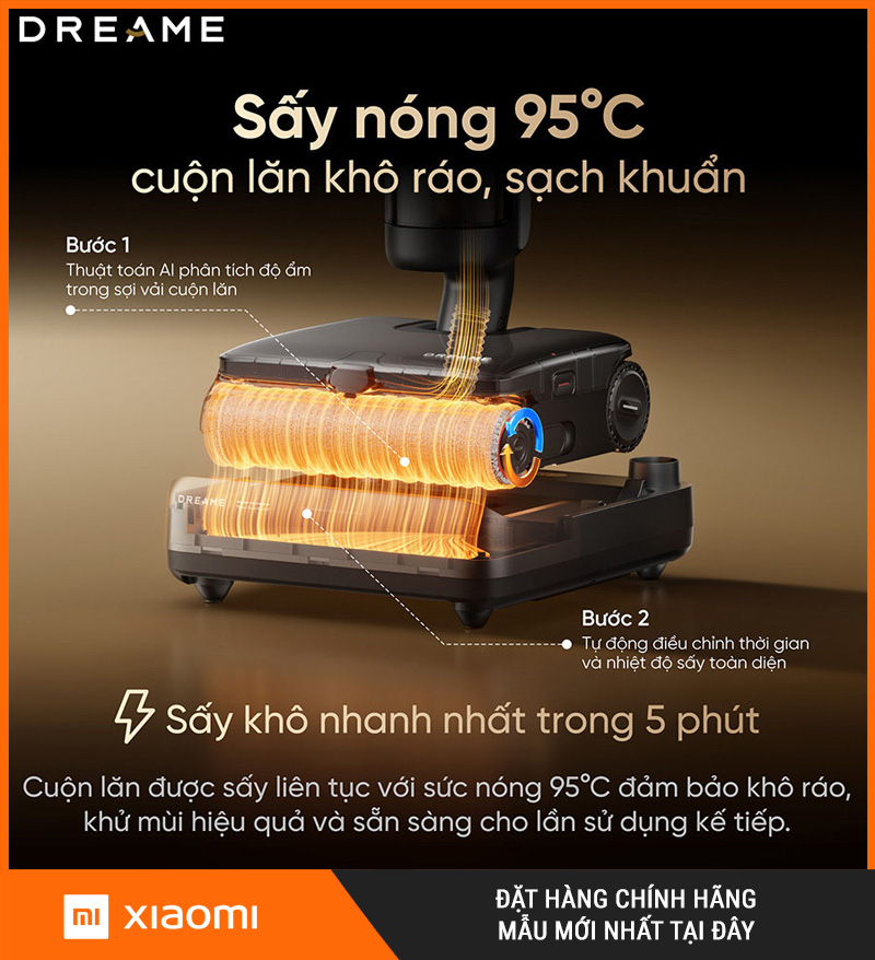 Dreame H16 Steam - Máy Hút Bụi Lau Nhà Cầm Tay