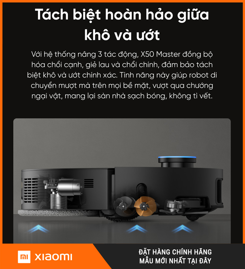 Robot lau nhà Dreame X50 Master