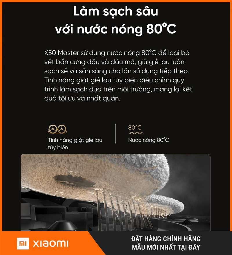 Robot lau nhà Dreame X50 Master