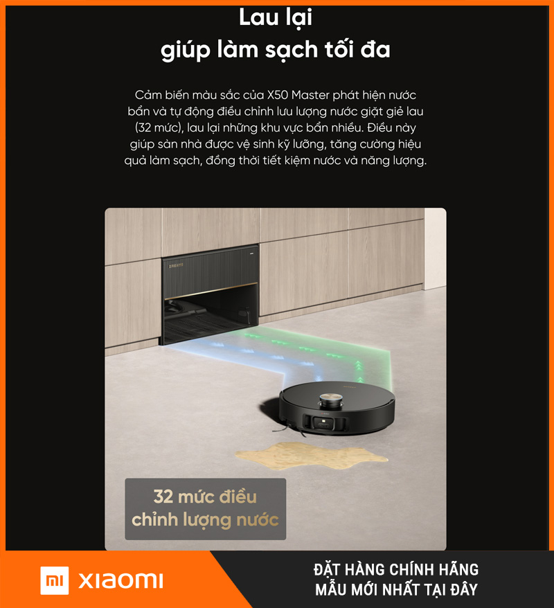 Robot lau nhà Dreame X50 Master