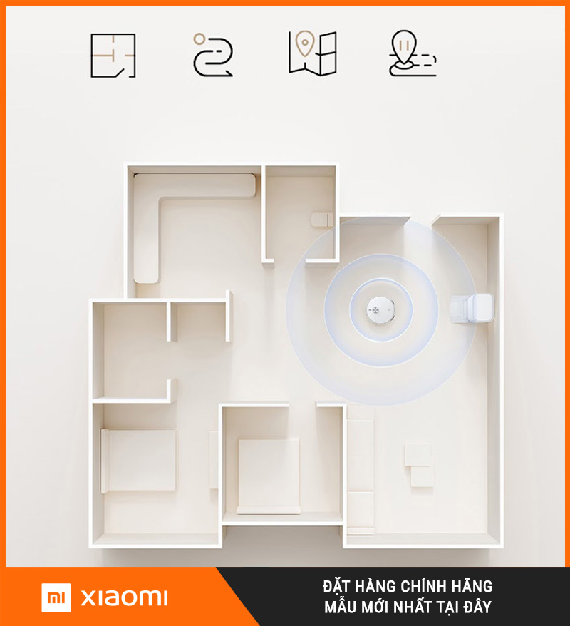 Robot Hút Bụi Lau Nhà Mijia M40 D110CN
