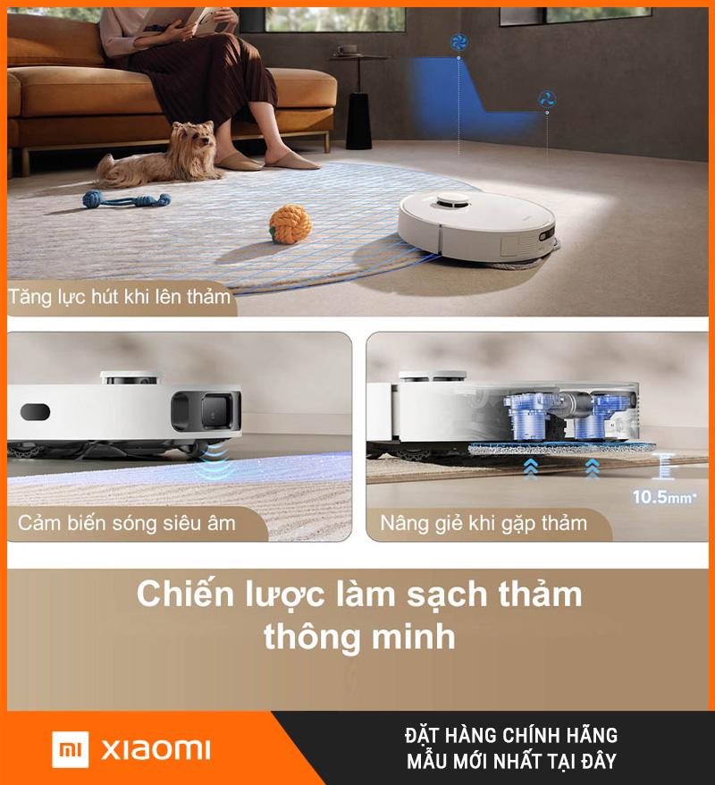 Robot Hút Bụi Lau Nhà Dreame D20 Ultra - Chính Hãng, Giá Rẻ