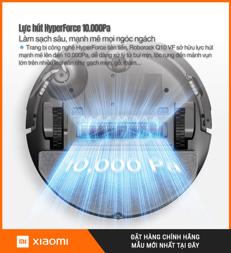 Robot Hút Bụi Lau Nhà Roborock Q10 VF Plus (+) Cao Cấp