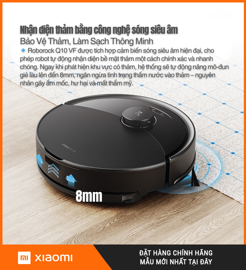 Robot Hút Bụi Lau Nhà Roborock Q10 VF Plus (+) Cao Cấp