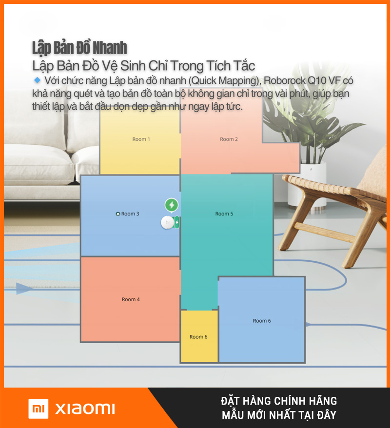 Robot Hút Bụi Lau Nhà Roborock Q10 VF Plus (+) Cao Cấp