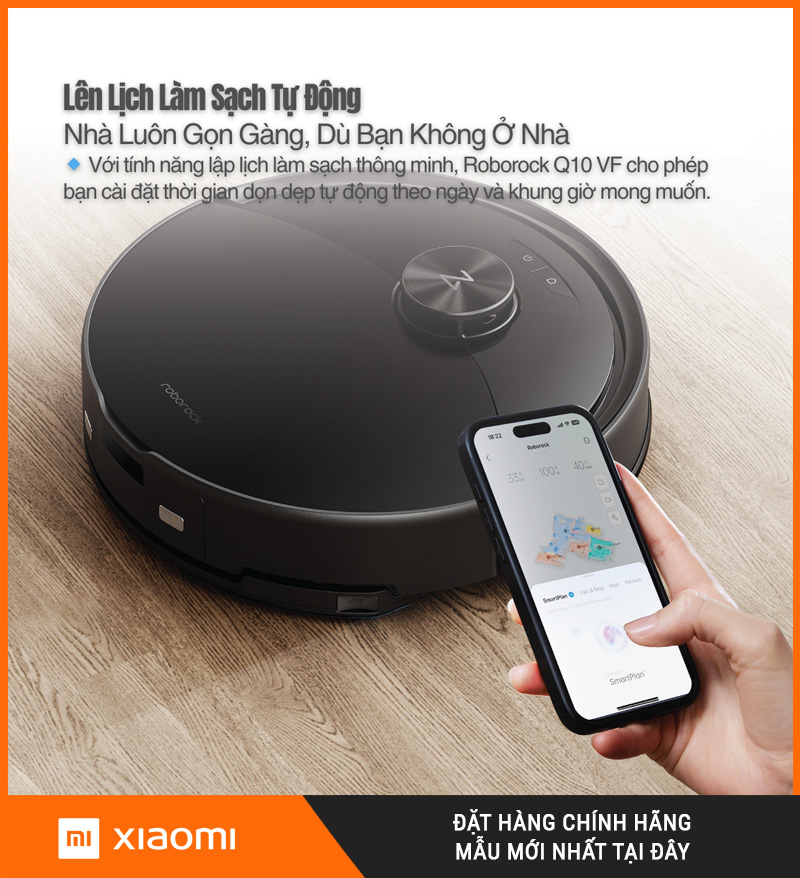 Robot Hút Bụi Lau Nhà Roborock Q10 VF Plus (+) Cao Cấp
