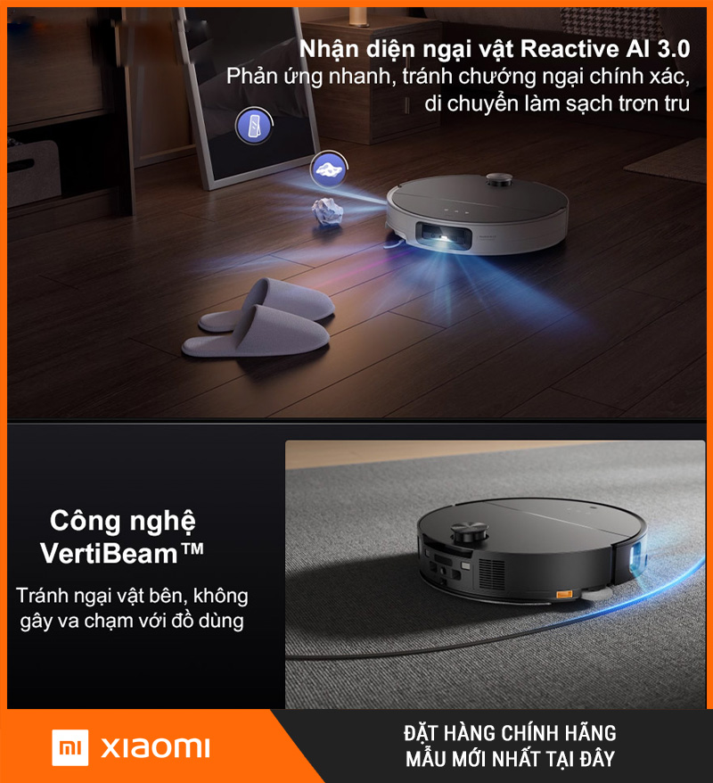 Robot Hút Bụi Lau Nhà Roborock Saros 10