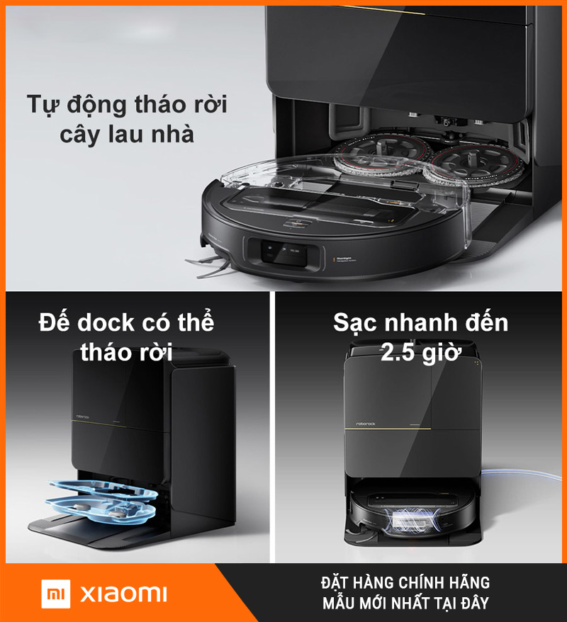 Robot Hút Bụi Lau Nhà Roborock Saros Z70