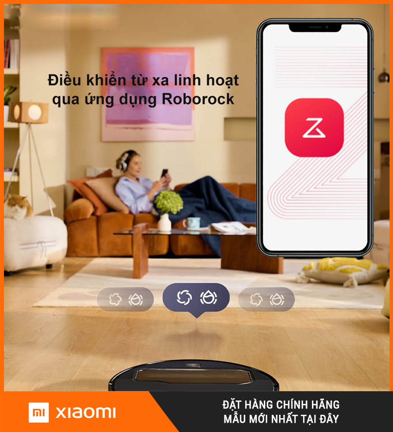 Robot Hút Bụi Lau Nhà Roborock Saros Z70